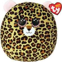 Ty Livvie - Leopard Squish 25Cm Toys Soft Toys Stuffed Animals Brown TY