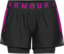 Play Up 2-In-1 Shorts Shorts Sport Shorts Svart Under Armour*Betinget Tilbud