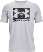 Ua Abc Camo Boxed Logo Ss Sport T-Kortærmet Skjorte White Under Armour