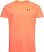 Ua Rush Emboss Ss T-shirts Short-sleeved Oransje Under Armour*Betinget Tilbud