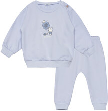 Set Sweater+Trousers Sets Sets With Long-sleeved T-shirt Blue United Colors Of Benetton