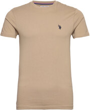 Uspa T-Shirt Arjun Men T-shirts Short-sleeved Beige U.S. Polo Assn.*Betinget Tilbud