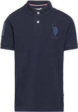 Player 3 Polo T-shirts Polo Shirts Short-sleeved Polo Shirts Marineblå U.S. Polo Assn.*Betinget Tilbud