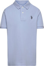 Dhm Pique Polo Tops T-shirts Polo Shirts Short-sleeved Polo Shirts Blue U.S. Polo Assn.