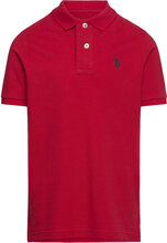 Dhm Pique Polo Tops T-shirts Polo Shirts Short-sleeved Polo Shirts Red U.S. Polo Assn.