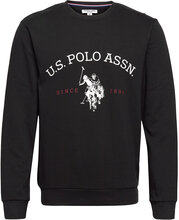 Uspa Sweatshirt Brant Men Tops Sweatshirts & Hoodies Sweatshirts Black U.S. Polo Assn.