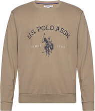 Uspa Sweatshirt Brant Men Tops Sweatshirts & Hoodies Sweatshirts Brown U.S. Polo Assn.