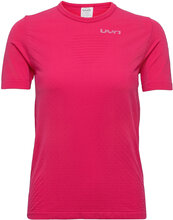 Lady Running Airstream Outwear Shirt Short Sleeve Sport T-shirts & Tops Short-sleeved Pink UYN