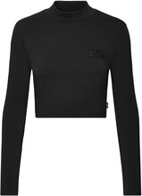 Mini Mock Neck Ls Sport Crop Tops Long-sleeved Crop Tops Black VANS