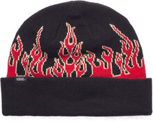 Up In Flames Beanie Accessories Headwear Hats Beanies Svart VANS*Betinget Tilbud