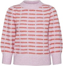 Vmleonor 3/4 O-Neck Pullover Ga Boo Tops Knitwear Jumpers Purple Vero Moda