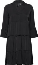 Vmkatrine 3/4 Short Dress Wvn Ga Kort Kjole Black Vero Moda