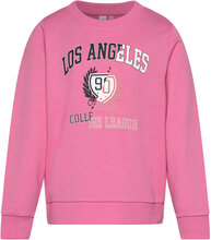 Vmcollegebrenda Ls Sweat Jrs Girl Tops Sweatshirts & Hoodies Sweatshirts Pink Vero Moda Girl