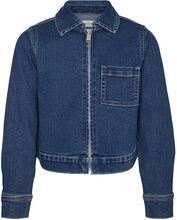 Vmaster Ls Cropped Denim Jacket Girl Outerwear Jackets & Coats Denim & Corduroy Blue Vero Moda Girl