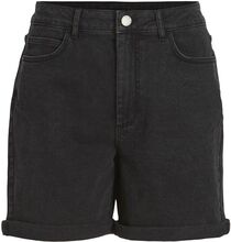Vijo Hw Black Denim Shorts Bottoms Shorts Denim Shorts Black Vila