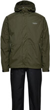 Jagger M Awg Rain Set W-Pro 10000 Outerwear Rainwear Rain Coats Kakigrønn Weather Report*Betinget Tilbud