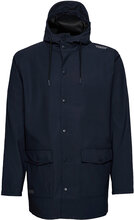 Erik M Dull Pu Jacket W-Pro 5000 Outerwear Rainwear Rain Coats Marineblå Weather Report*Betinget Tilbud