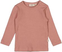 T-Shirt Nor Ls Tops T-shirts Long-sleeved T-shirts Pink Wheat