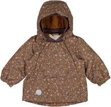 Jacket Sascha Tech Outerwear Shell Clothing Shell Jacket Brown Wheat