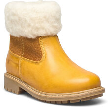 Timian Wool Top Boot Vinterstövlar Pull On Yellow Wheat