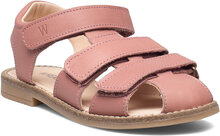 Addison Leather Sandal Shoes Summer Shoes Sandals Pink Wheat