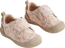Prewalker Velcro Kei Print Shoes Pre-walkers - Beginner Shoes Cream Wheat