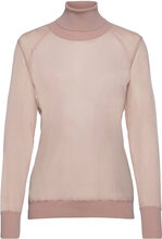 Tony Pullover Tops Knitwear Turtleneck Pink Wolford