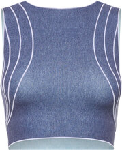 Taylor Crop Top Tops Crop Tops Sleeveless Crop Tops Blue Wolford