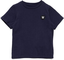 Ola Kids T-Shirt T-shirts Short-sleeved Blå Wood Wood*Betinget Tilbud