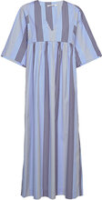 Sabine Poplin Stripe Dress Dresses Summer Dresses Multi/mønstret Wood Wood*Betinget Tilbud