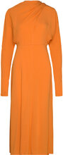Ambre Crepe Dress Maxiklänning Festklänning Orange Wood Wood
