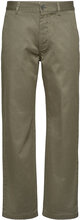 Stefan Classic Trousers Designers Trousers Chinos Green Wood Wood