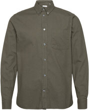 Adam Classic Flannel Shirt Skjorte Uformell Kakigrønn Wood Wood*Betinget Tilbud