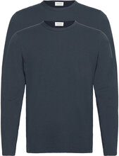 Emil 2-Pack Long Sleeve Designers T-Langærmet Skjorte Blue Wood Wood