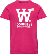 Ola Aa Kids T-Shirt Tops T-Kortærmet Skjorte Pink Wood Wood