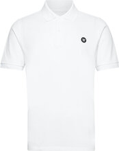 Seb Pique Polo Tops Polos Short-sleeved White Double A By Wood Wood
