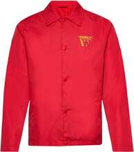 Ali Stacked Logo Coach Jacket Tops Overshirts Red Double A By Wood Wood