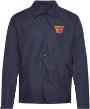 Ali Stacked Logo Coach Jacket Tops Overshirts Navy Double A By Wood Wood