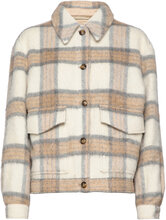 Brushed Wool Overshirt Tops Overshirts Cream WOOLRICH