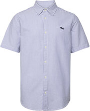 Ss Shirt Tops Shirts Short-sleeved Blue Wrangler