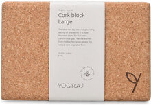 Cork Block, Large - Yogiraj Accessories Sports Equipment Yoga Equipment Yoga Blocks And Straps Beige Yogiraj*Betinget Tilbud