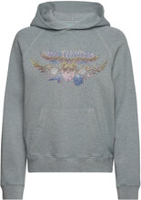 Georgy Mo Concert Tdm Wings St Designers Sweat-shirts & Hoodies Hoodies Grey Zadig & Voltaire