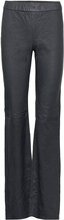 Pauline Cuir Froisse Bottoms Trousers Flared Black Zadig & Voltaire