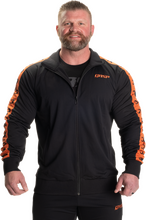 Gasp Track Suit Jacket, svart/oransje treningsjakke