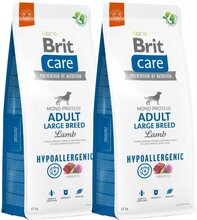 Brit Care Dog Adult Large Breed Hypoallergenic Lamb 2x12 kg