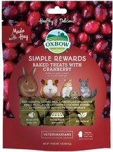 Oxbow Simple Rewards Baked Treats with Cranberry 85 g