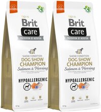 Brit Care Dog Adult Dog Show Champion Hypoallergenic Salmon & Herring 2x12 kg
