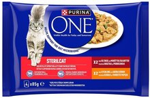 Purina ONE Cat Sterilized 4x85 g