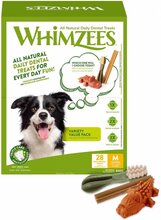 Whimzees Variety Value Box M Bulk 28 pcs