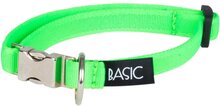 Basic Sweet Halsbånd Neongrønn med metallås 20-30 cm
